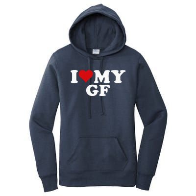 I Love My Hot Girlfriend I Heart My Hot Girlfriend Gf Women's Pullover Hoodie