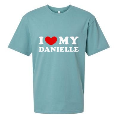 I Love My Danielle I Heart My Danielle Sueded Cloud Jersey T-Shirt