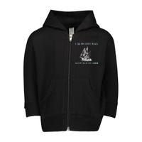 I Like My Coffee Black And Tea In The Harbor Toddler Zip Fleece Hoodie