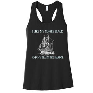 I Like My Coffee Black And Tea In The Harbor Women's Racerback Tank