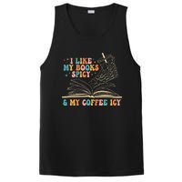 I Like My Books Spicy And My Coffee Icy Skeleton Hand Book PosiCharge Competitor Tank