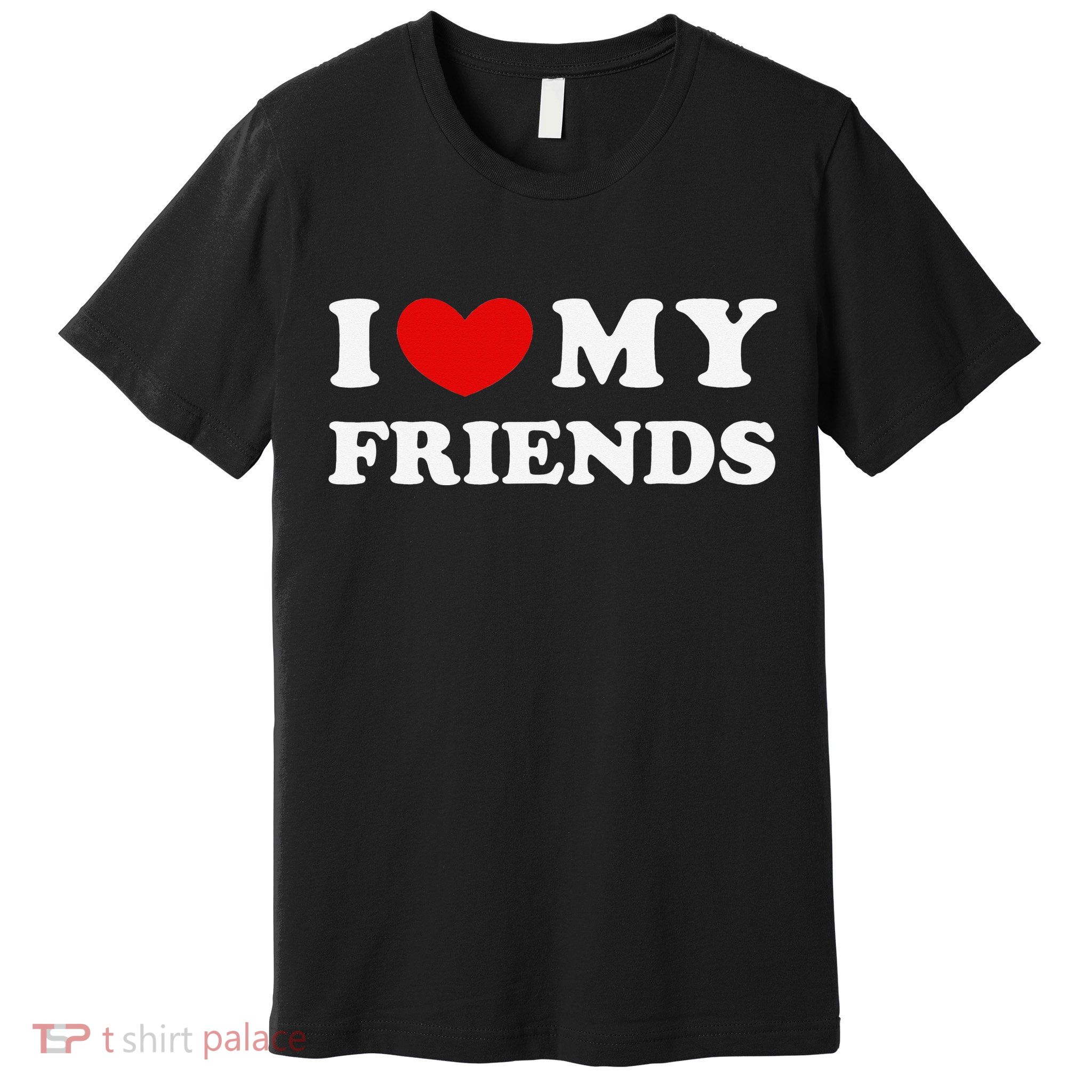 I Love My Friends I Heart My Friends Premium T-Shirt