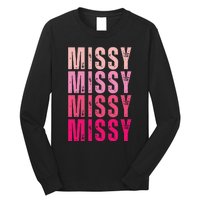 I Love Missy First Name Missy Vintage Long Sleeve Shirt