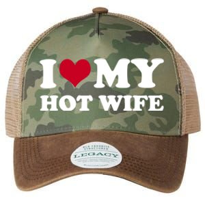 I Love My Hot Wife Gift Legacy Tie Dye Trucker Hat