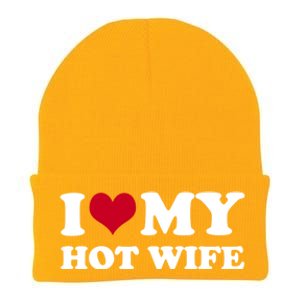 I Love My Hot Wife Gift Knit Cap Winter Beanie