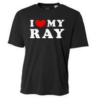 I Love My Ray I Heart My Ray funny quotes  Cooling Performance Crew T-Shirt