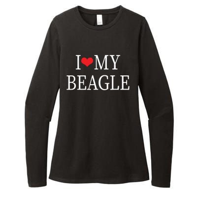 I Love My Beagle Womens CVC Long Sleeve Shirt