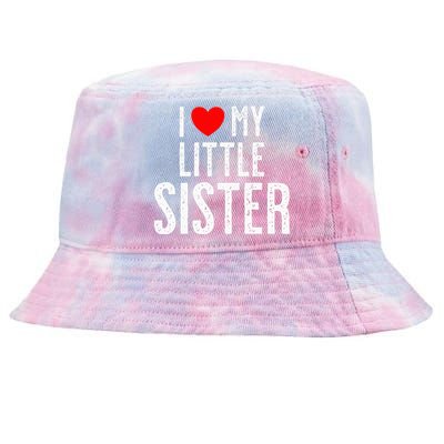 I Love My Little Sister Tie-Dyed Bucket Hat