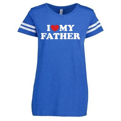 I Love My Father Enza Ladies Jersey Football T-Shirt