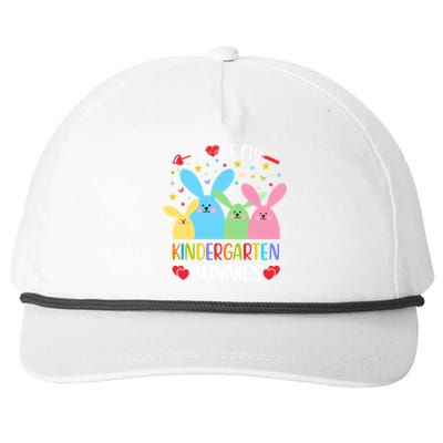 I Love My Kindergarden Bunnies Funny Teacher School Design Gift Snapback Five-Panel Rope Hat