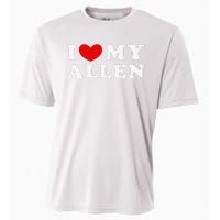 I Love My Allen Funny I Heart My Allen  Cooling Performance Crew T-Shirt