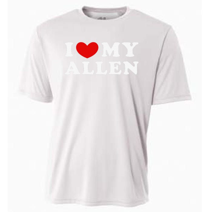 I Love My Allen Funny I Heart My Allen  Cooling Performance Crew T-Shirt