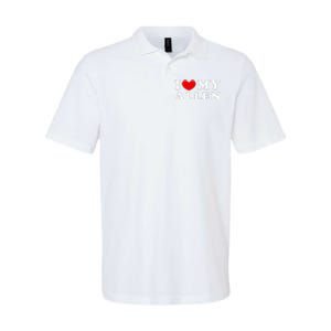 I Love My Allen Funny I Heart My Allen  Softstyle Adult Sport Polo