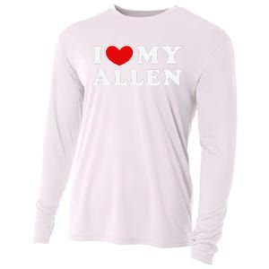 I Love My Allen Funny I Heart My Allen  Cooling Performance Long Sleeve Crew