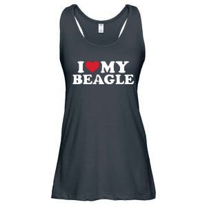 I Love My Beagle Ladies Essential Flowy Tank