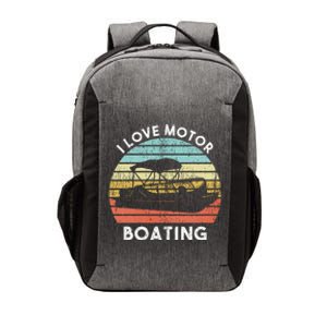 I Love Motor Boating Funny Boat Life Funny Boater Life Vector Backpack