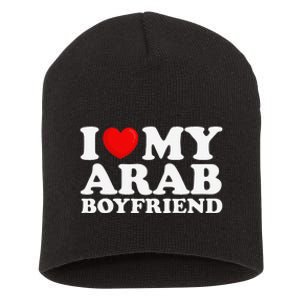 I Love My Arab Friend I Heart My Hot Friend Bf Short Acrylic Beanie