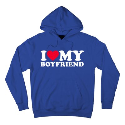 I Love My Boyfriend Gift I Heart My Boyfriend Gift Bf Gift Hoodie