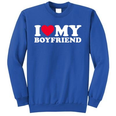 I Love My Boyfriend Gift I Heart My Boyfriend Gift Bf Gift Sweatshirt