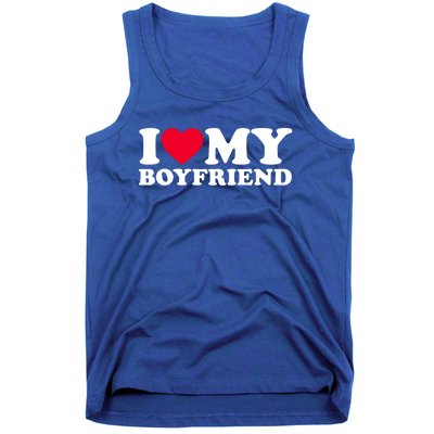 I Love My Boyfriend Gift I Heart My Boyfriend Gift Bf Gift Tank Top