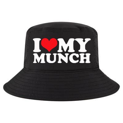 I Love My Munch I Heart My Munch For Munching Lover Cool Comfort Performance Bucket Hat