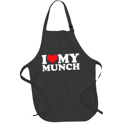 I Love My Munch I Heart My Munch For Munching Lover Apron