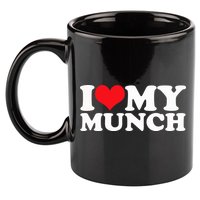 I Love My Munch I Heart My Munch For Munching Lover 11oz C Handle Ceramic Mug