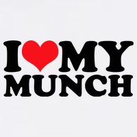 I Love My Munch I Heart My Munch For Munching Lover Garment-Dyed Sweatshirt