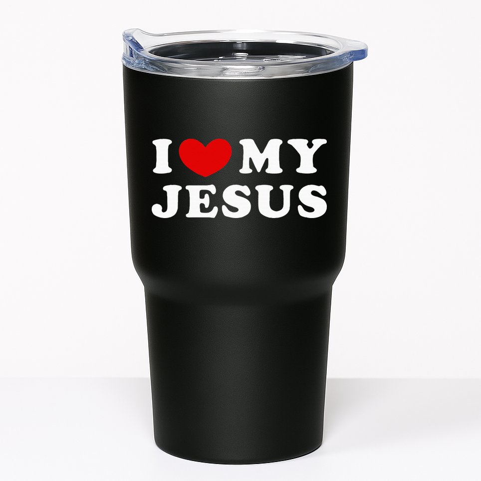 I Love My Jesus I Heart My Jesus Tumbler
