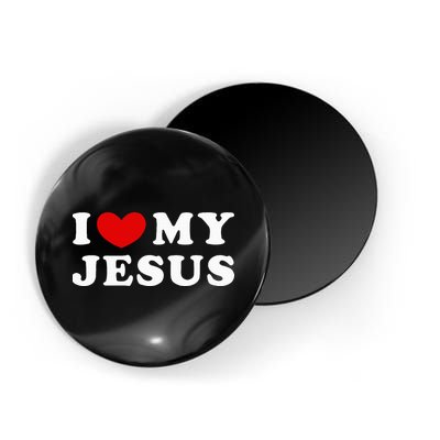 I Love My Jesus I Heart My Jesus Magnet