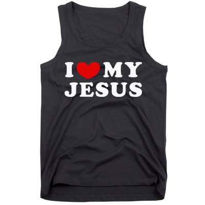 I Love My Jesus I Heart My Jesus Tank Top