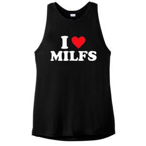 I Love MILFs Ladies PosiCharge Tri-Blend Wicking Tank