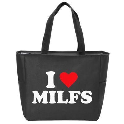 I Love MILFs Zip Tote Bag