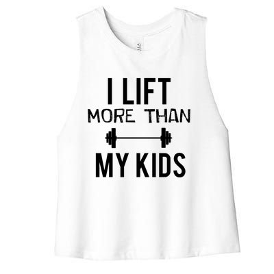 I Lift More Than My Gift Women's Racerback Cropped Tank