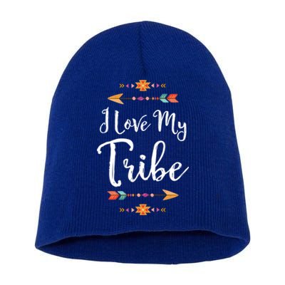 I Love My Tribe Sweet Teacher Appreciation Gift Short Acrylic Beanie