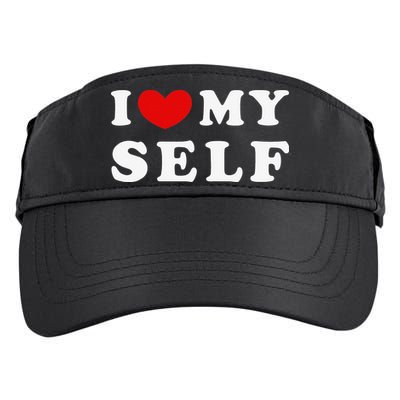 I Love Myself I Heart Myself Adult Drive Performance Visor