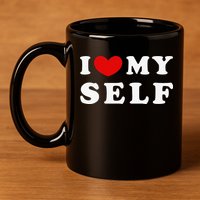 I Love Myself I Heart Myself 11oz C Handle Ceramic Mug