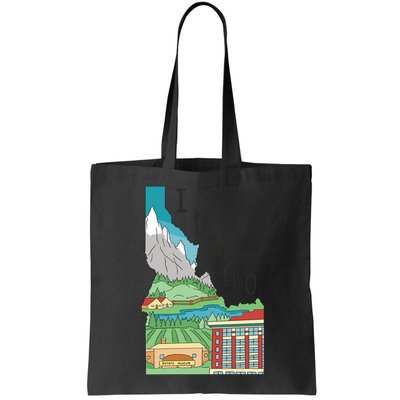 Idaho Landscape Map Bag