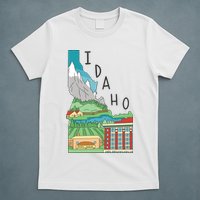 Idaho Landscape Map T-Shirt