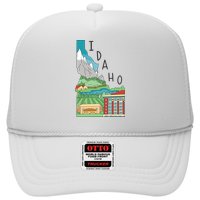 Idaho Landscape Map Trucker Hat