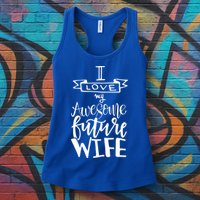 I Love My Awesome Future Wife Husband To Be Gift Future Wife Cute Gift Womens Tank Top