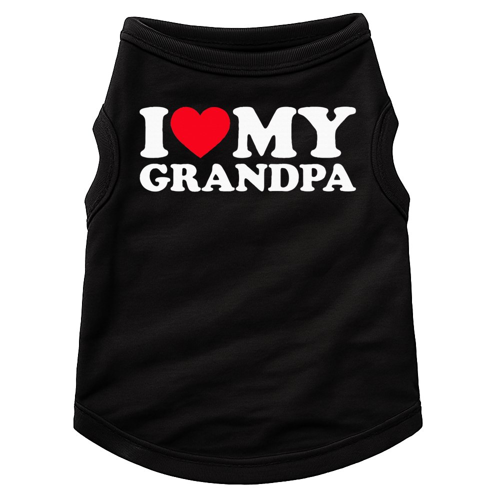 I Love My Grandpa Doggie Tank