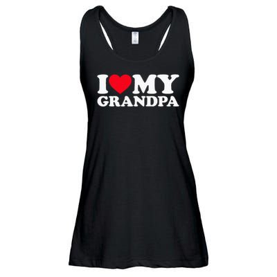 I Love My Grandpa Ladies Essential Flowy Tank