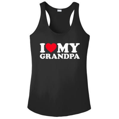 I Love My Grandpa Ladies PosiCharge Competitor Racerback Tank