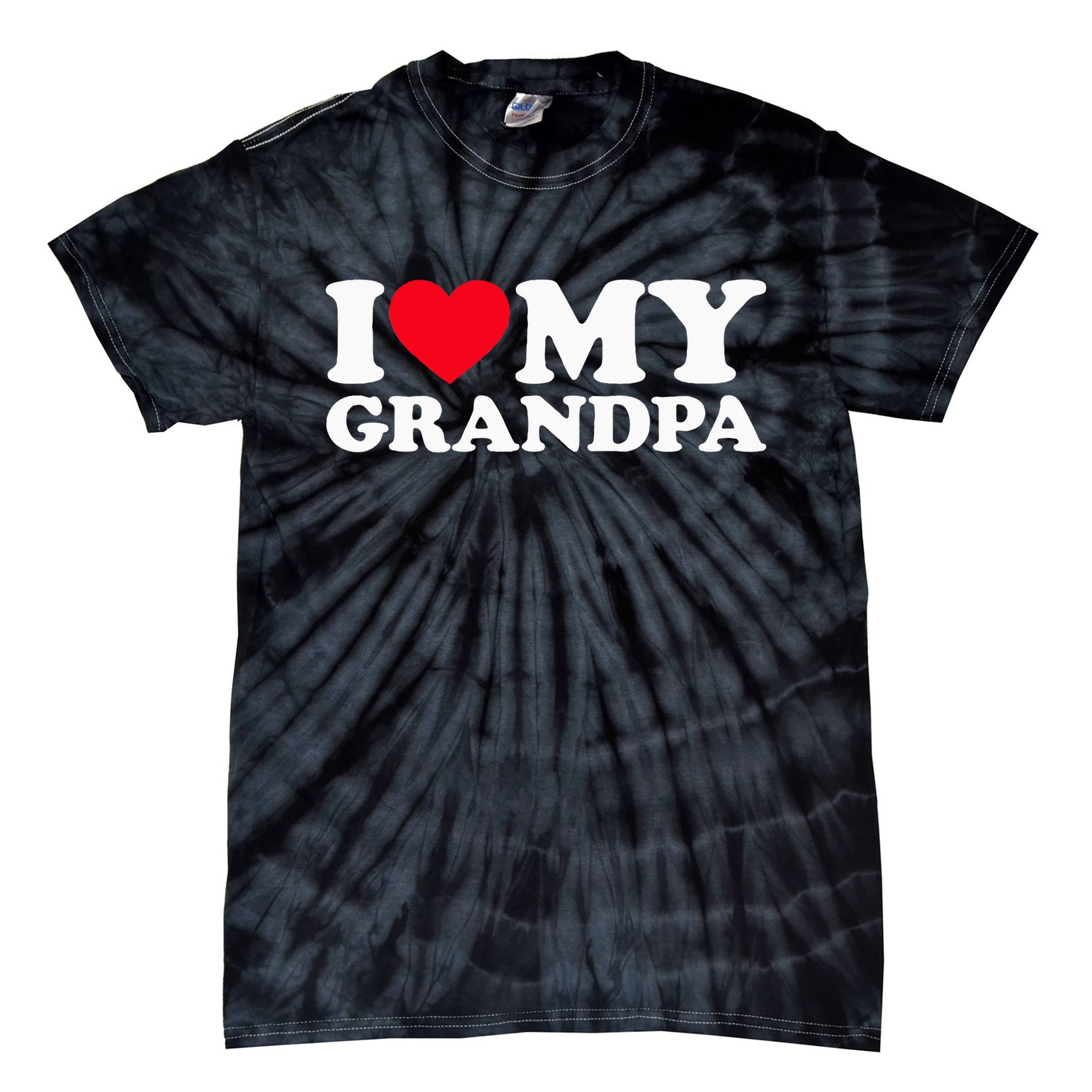 I Love My Grandpa Tie-Dye T-Shirt