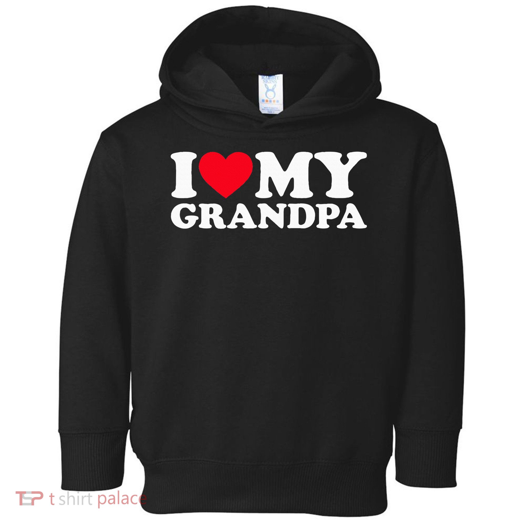 I Love My Grandpa Toddler Hoodie