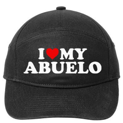 I Love My Abuelo 7-Panel Snapback Hat