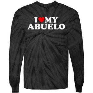 I Love My Abuelo Tie-Dye Long Sleeve Shirt