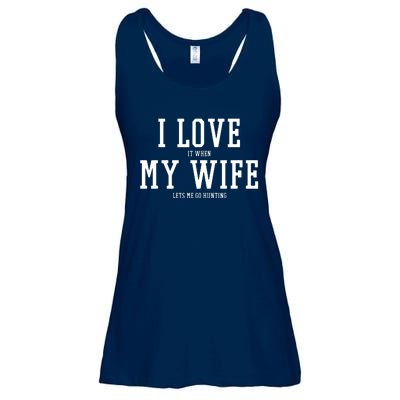 I Love My Wife Going Hunting Funny Ladies Essential Flowy Tank