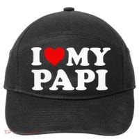 I Love My Papi 7-Panel Snapback Hat
